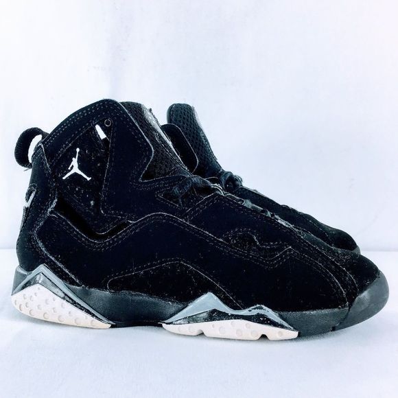Jordan Other - Air Jordan True Flight PS Kids Sneaker Black Gray Nubuck Synthetic Sz 12 C